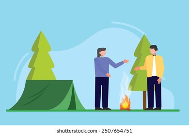 Traveling concept. Colored flat vector illustration isolated.