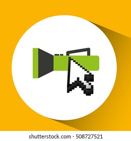 traveling concept, technology flashlight camping design, vector illustration  graphic 