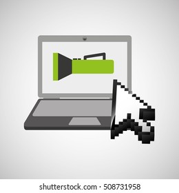 traveling concept, technology flashlight camping design, vector illustration  graphic 