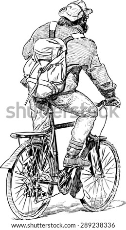 Traveling cyclist