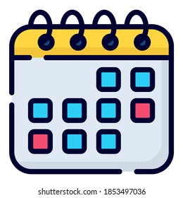  traveling date vector icon. colored outline style for Web and Mobile.