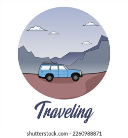 Traveling design vector. Traveling creative design inspiration