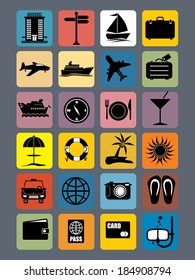 traveling  flat icon