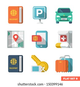 Traveling Flat Icons 2.