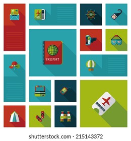 traveling flat ui background,eps10