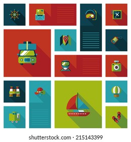 traveling flat ui background,eps10