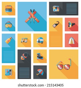 traveling flat ui background,eps10