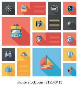 traveling flat ui background,eps10