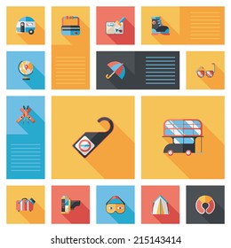 traveling flat ui background,eps10