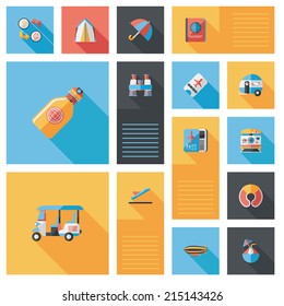 traveling flat ui background,eps10