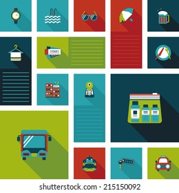 traveling flat ui background,eps10