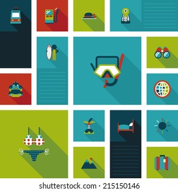 traveling flat ui background,eps10