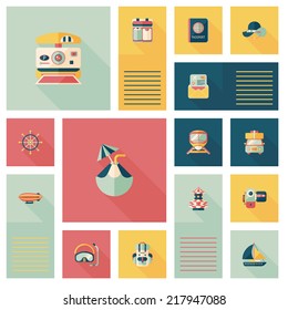 traveling flat ui background,eps10