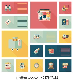 traveling flat ui background,eps10