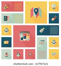 traveling flat ui background,eps10