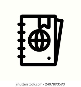 traveling, guide icon, isolated icon in light background, perfect for website, blog, logo, graphic design, social media, UI, mobile app