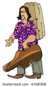traveling hippy