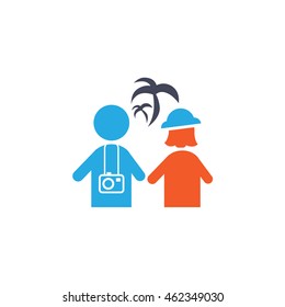 Traveling icon vector