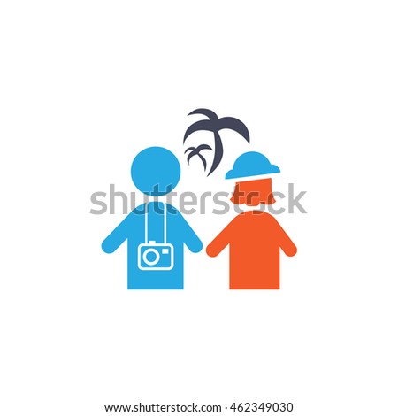Traveling icon vector