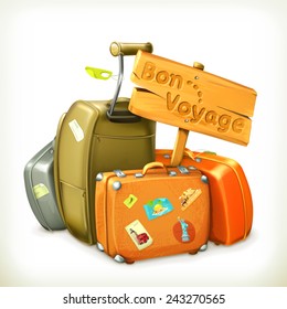 Traveling icon, vector illustration