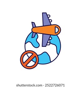 ícone de viagem com fundo branco vetor ilustração stock