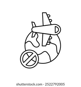 Icono de viaje con fondo blanco Vector Ilustración de stock