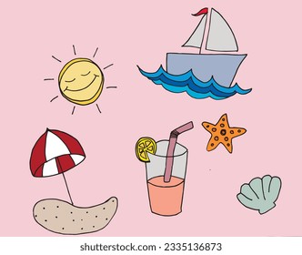 Traveling illustration image. 
Hand drawn image artwork of a traveling icons. 
Simple cute original logo.
Hand drawn vector illustration for posters, cards, t-shirts.