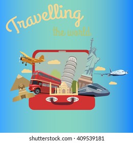 traveling illustration for real tourist 3