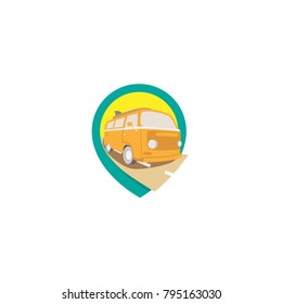 TRAVELING ILLUSTRATION VECTOR