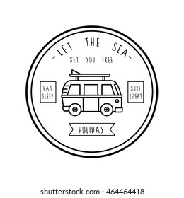 Traveling Label With Typography