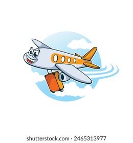 traveling logo abstract symbol vector