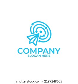 traveling logo concept, point logo template, arrow logo