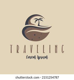 Traveling Logo Design Concept Vector. Vacation Logo Design Template
