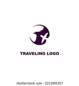 Traveling logo, logo for traveling and holiday business company.