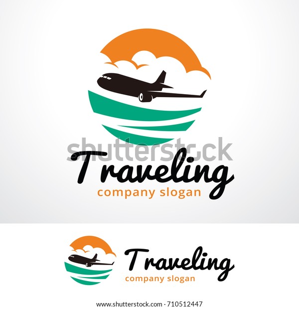 Traveling Logo Template Design Vector Emblem Stock Vector (Royalty Free ...