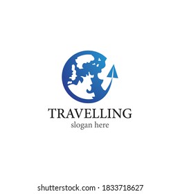 Traveling logo template vector icon design