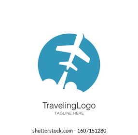 traveling logo vector design concept