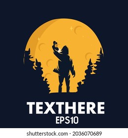 Traveling man  icon for logo