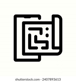 traveling, mobile map icon, isolated icon in light background, perfect for website, blog, logo, graphic design, social media, UI, mobile app