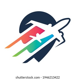 Traveling Pin Logo Design Template