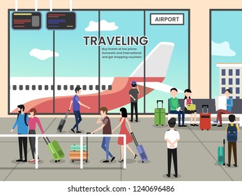 Traveling with plane. Buy ticket at low price and get shopping vouchers