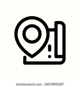 traveling, position icon, isolated icon in light background, perfect for website, blog, logo, graphic design, social media, UI, mobile app
