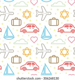Traveling seamless pattern.