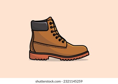 Traveling Shoe vector icon illustration. Fashion object icon design concept. Traveling shoe, Objects, Sports shoes, Footwear, Running shoe, Fashion, Footwear design.