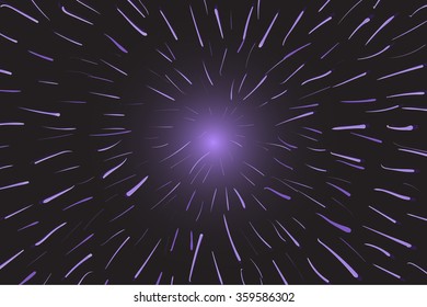 Traveling in space. High speed Abstract Vector Background