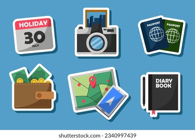 Traveling Sticker Element Set Collection