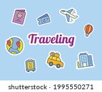 traveling sticker stickers with fill filled color style