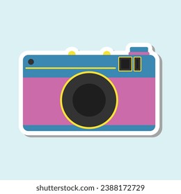 Traveling theme vector art. Cute and simple traveling kit vector icon arts