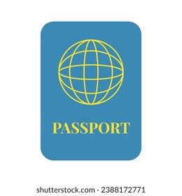Traveling theme vector art. Cute and simple traveling kit vector icon arts