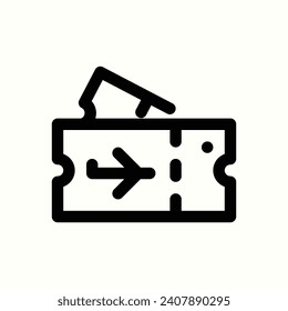 traveling, tickets icon, isolated icon in light background, perfect for website, blog, logo, graphic design, social media, UI, mobile app